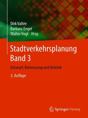 cover image of Stadtverkehrsplanung Band 3